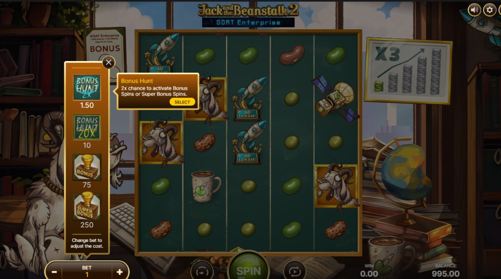 Screenshot from the Elevate feature of Jack and the Beanstalk 2