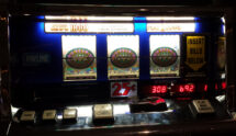 Jackpot displayed on a slot machine