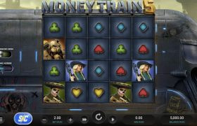 Screenshot from the New Money Train 5 Slot by Relax Gaming