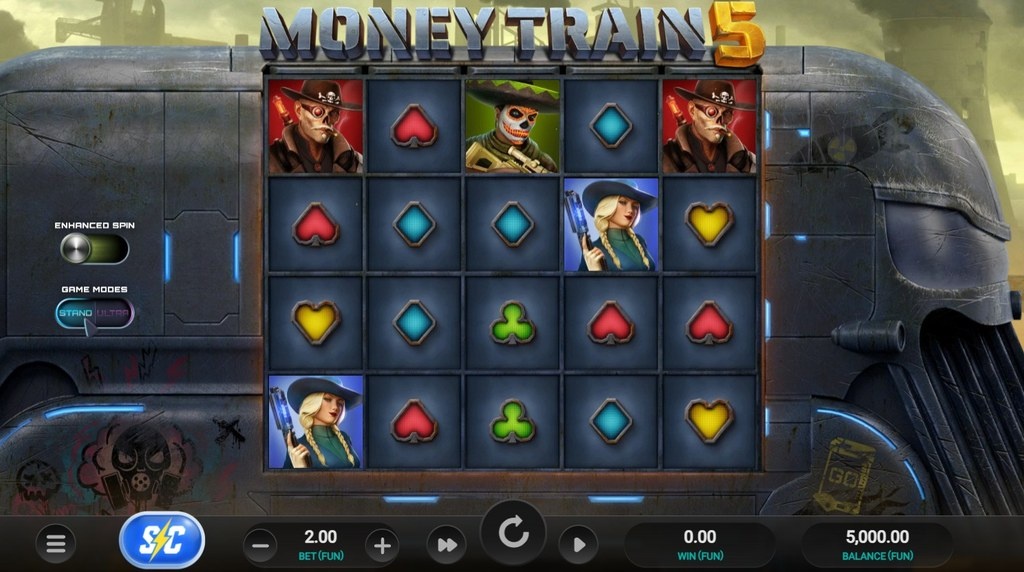 Screenshot della nuova slot Money Train 5 di Relax Gaming
