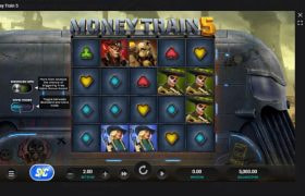Screenshot cu noul slot Money Train 5 dezvoltat de Relax Gaming