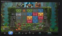 Screenshot cu noul slot Monkey Gods of the Inca dezvoltat de Relax Gaming