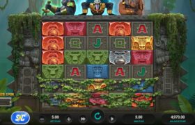 Screenshot from the New Monkey Gods of the Inca Slot by Relax Gaming