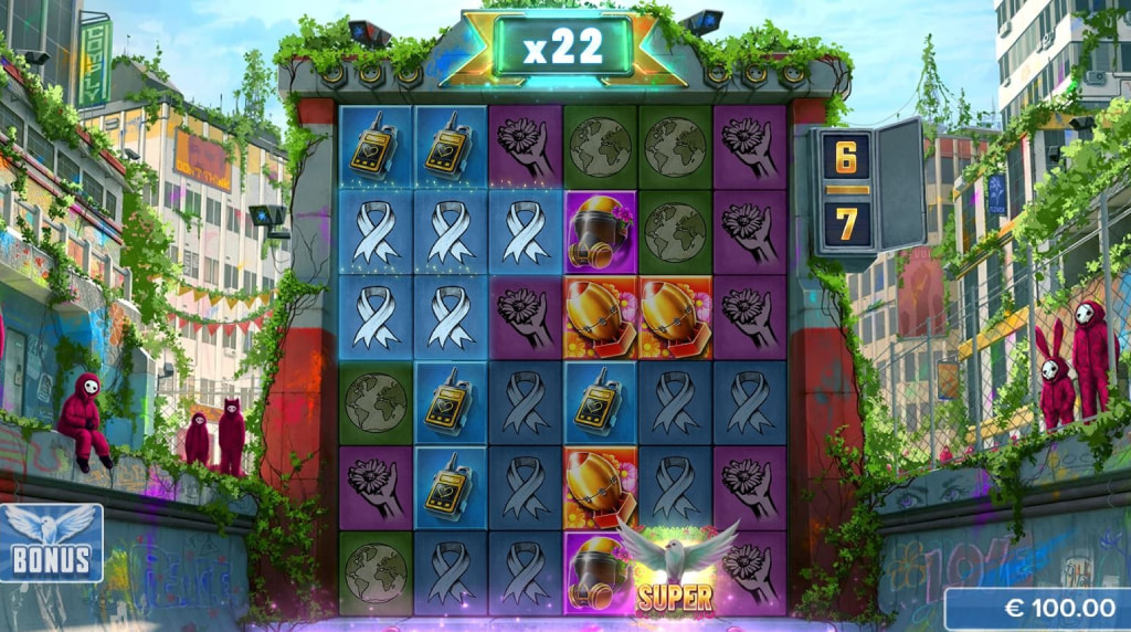 Screenshot van Propaganda 2 Free Spins Bonusronde