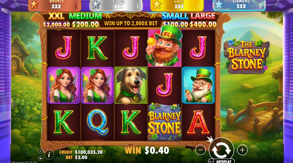 The Blarney Stone slot by Pragmatic Play with jackpot prizes