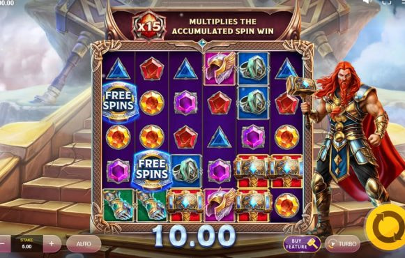 Screenshot from the New Thor’s Rage 2 Slot by Red Tiger