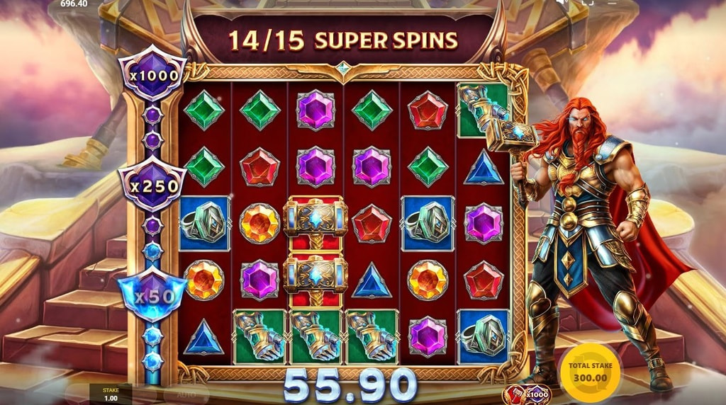 Screenshot van de Thor's Rage 2 Spins Bonus