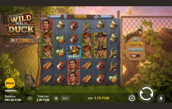 Screenshot from the New Wild Wild Duck Slot by Popiplay