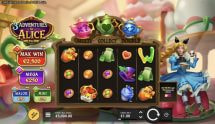Screenshot from the new 3 Adventures of Alice slot by Hacksaw Gaming