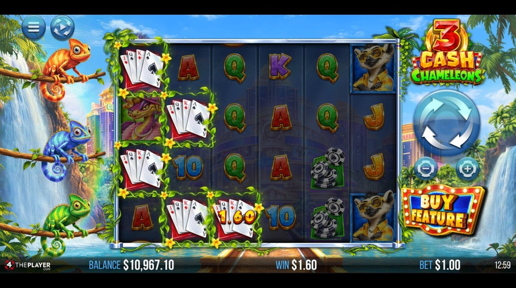 Screenshot from the New 3 Cash Chameleons game by 4ThePlayer