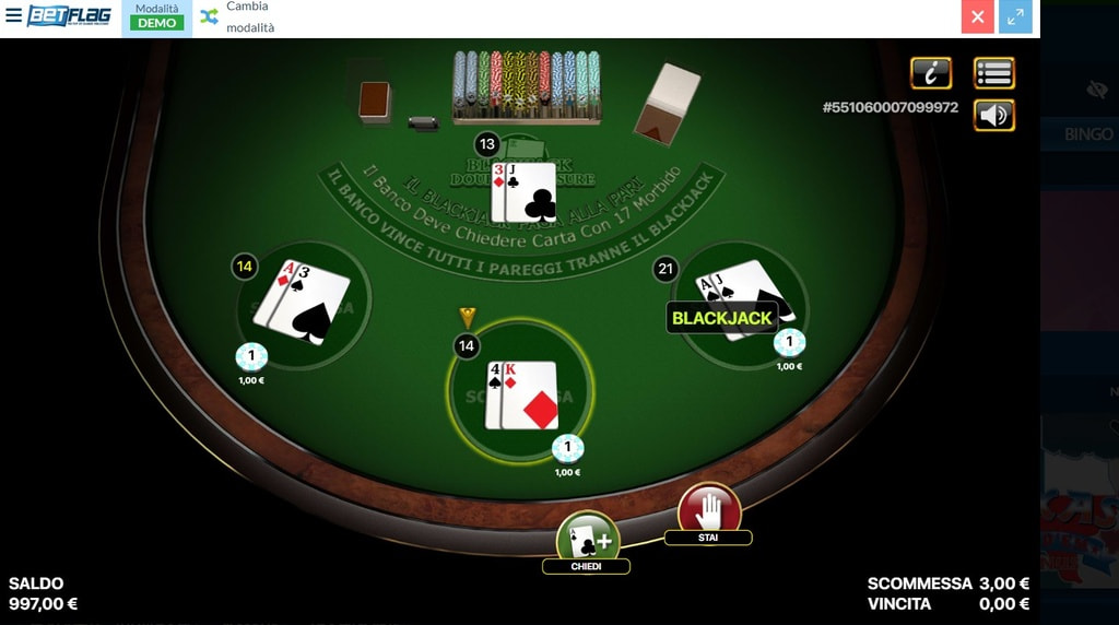 Blackjack Double Exposure di Habanero