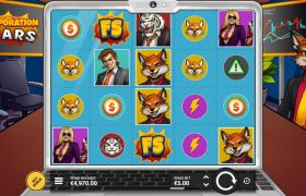 Screenshot from the New Corporation Wars Slot by Kitsune Studios