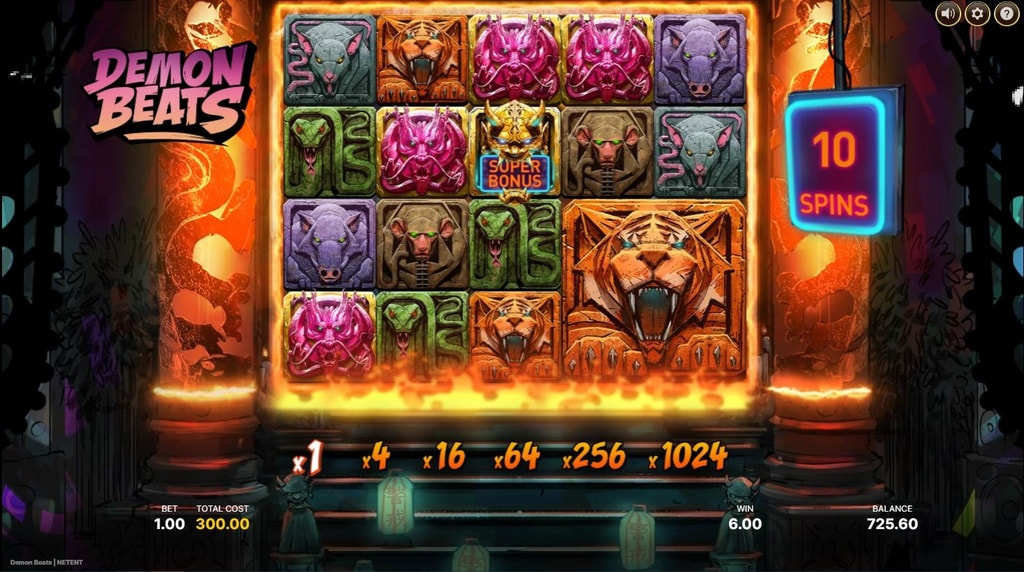 Screenshot van Demon Beats Bonus