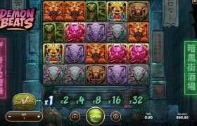 Screenshot van de nieuwe Demon Beats slot van NetEnt