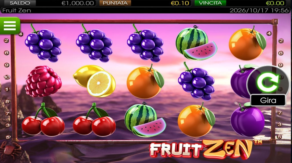 Fruit Zen di BetSoft