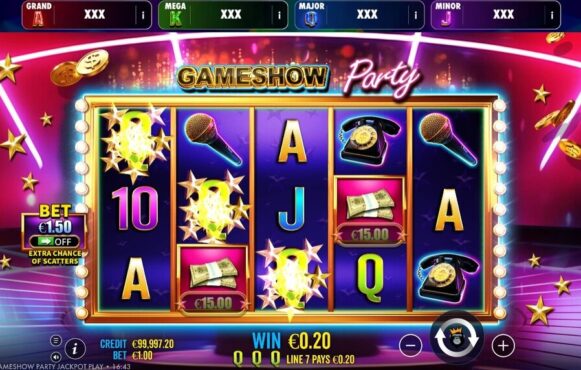 Screenshot from the New Gameshow Party Jackpot Game by Pragmatic Play