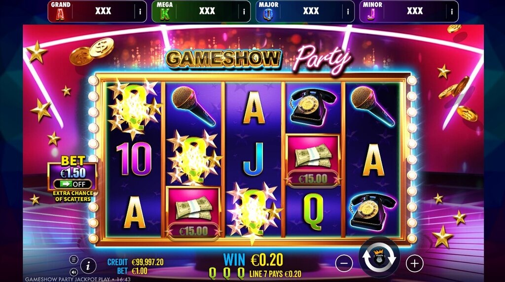 Screenshot from the New Gameshow Party Jackpot Game by Pragmatic Play