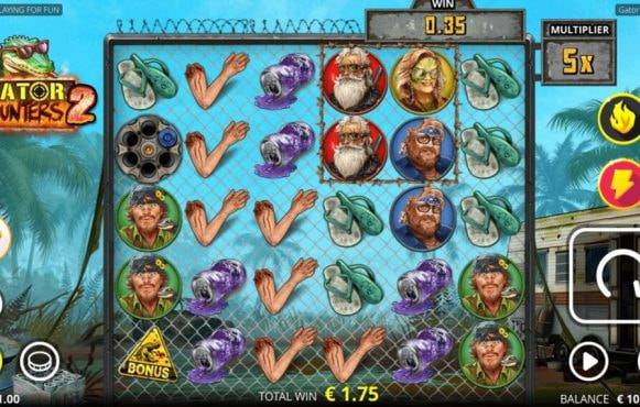 Screenshot from the New Gator Hunters 2 Slot by Nolimit City