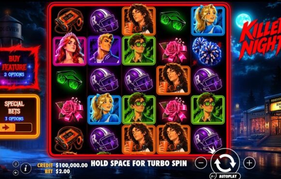 Screenshot della nuova slot Killer Night di Pragmatic Play