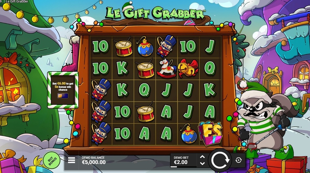 Screenshot di Le Gift Grabber di Hacksaw Gaming