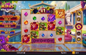 Screenshot from the New Midas Hype House Slot by Fantasma Games