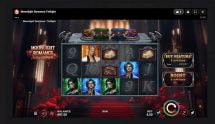 Screenshot cu noul slot Moonlight Romance Twilight dezvoltat de Microgaming