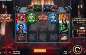 Screenshot della nuova slot Moonlight Romance Twilight di Microgaming