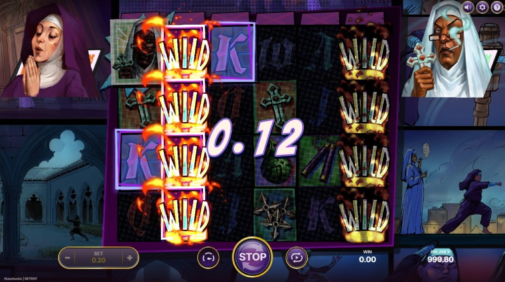 Screenshot cu simbolul Wild activat pe 2 role