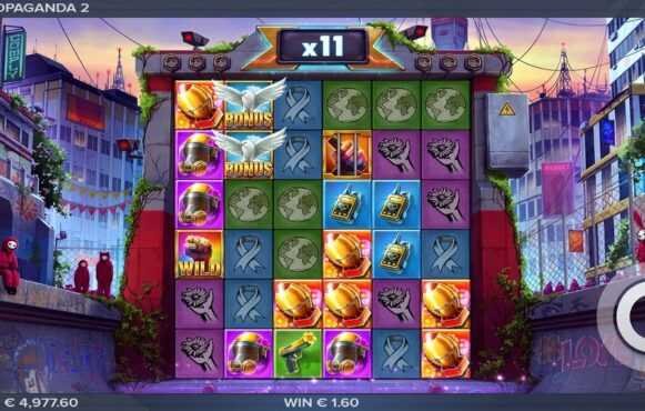 Screenshot from the New Propaganda 2 Slot by ELK Studios