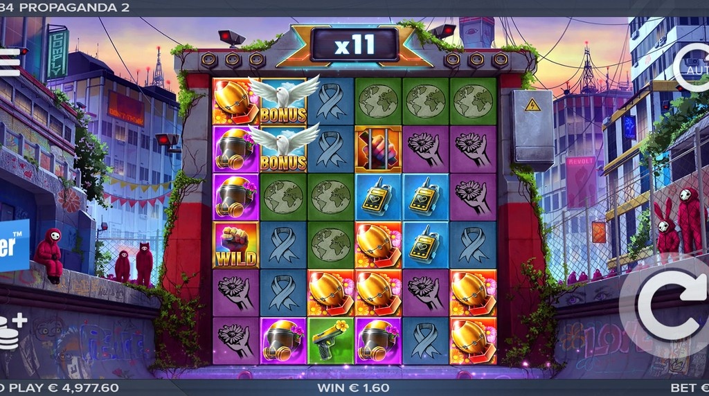 Screenshot from the New Propaganda 2 Slot by ELK Studios