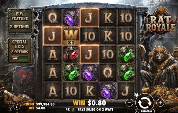 Screenshot from the New Rat Royale Slot by Pragmatic Play