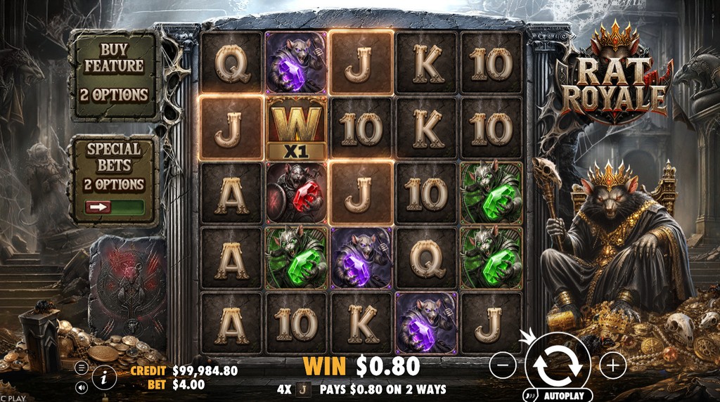 Screenshot from the New Rat Royale Slot by Pragmatic Play