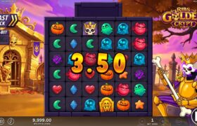 Screenshot from the New Ribs Golden Crypt Slot by Slotmill
