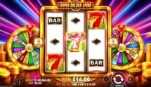 Screenshot fra den nye Super Golden Spins slot af Pragmatic Play