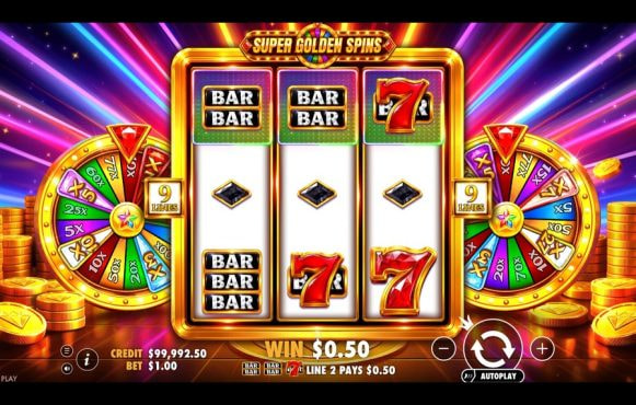 Screenshot from the New Super Golden Spins Slot by Pragmatic Play