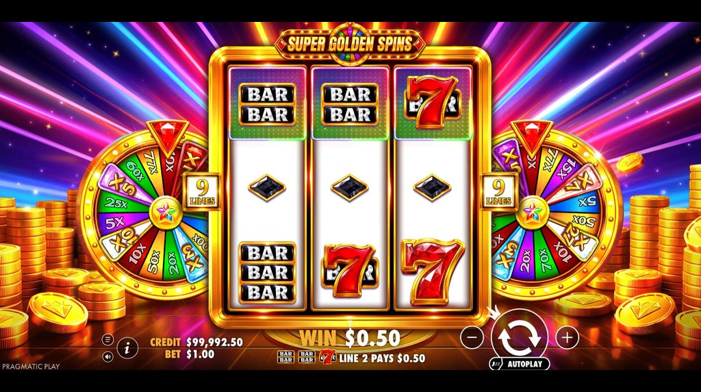 Screenshot from the New Super Golden Spins Slot by Pragmatic Play
