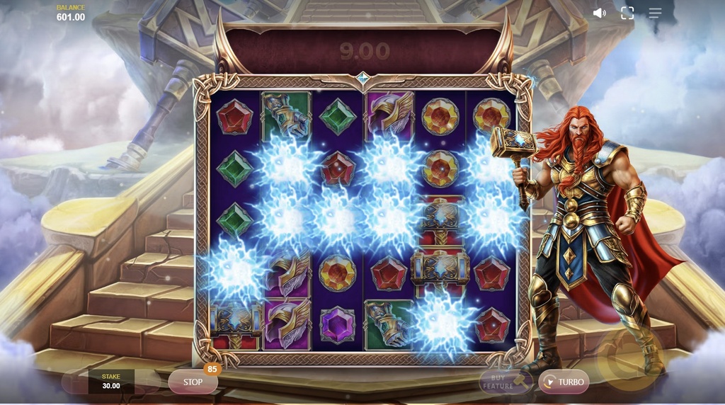 Screenshot fra den Nye Thor’s Rage 2 Slot af Red Tiger Gaming