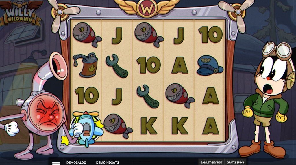 Skærmbillede af Free Spins i Willy Wildwing