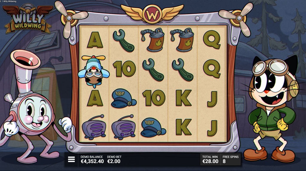 Screenshot van Willy Wildwing Bonus