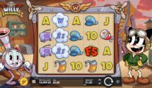 Screenshot van de nieuwe Willy Wildwing slot van Hacksaw Gaming