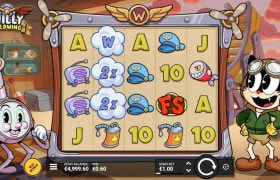 Screenshot van de nieuwe Willy Wildwing slot van Hacksaw Gaming