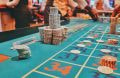 Casinobord med jetoner