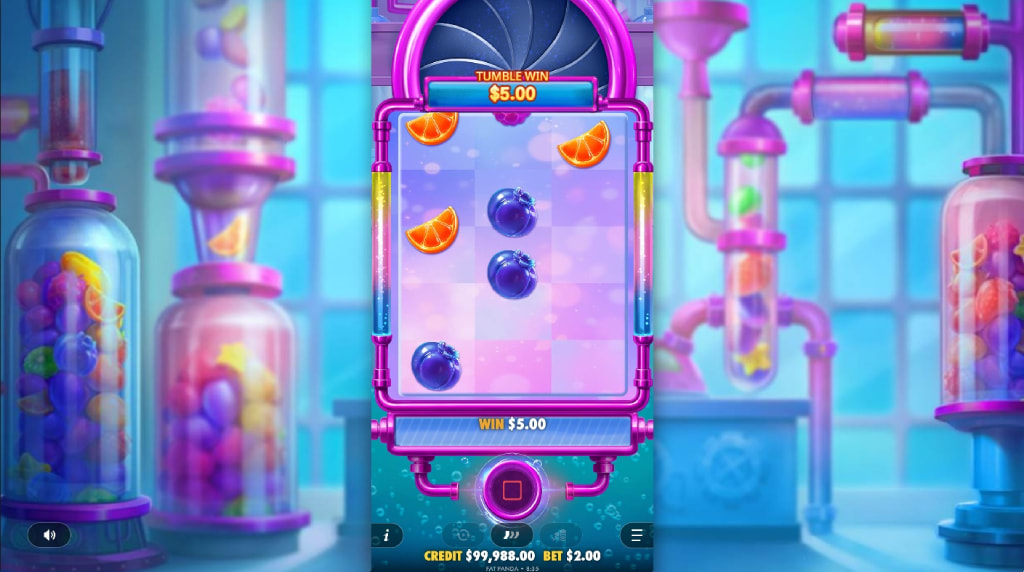 Screenshot fra den Nye Sweet Burst Slot af Pragmatic Play