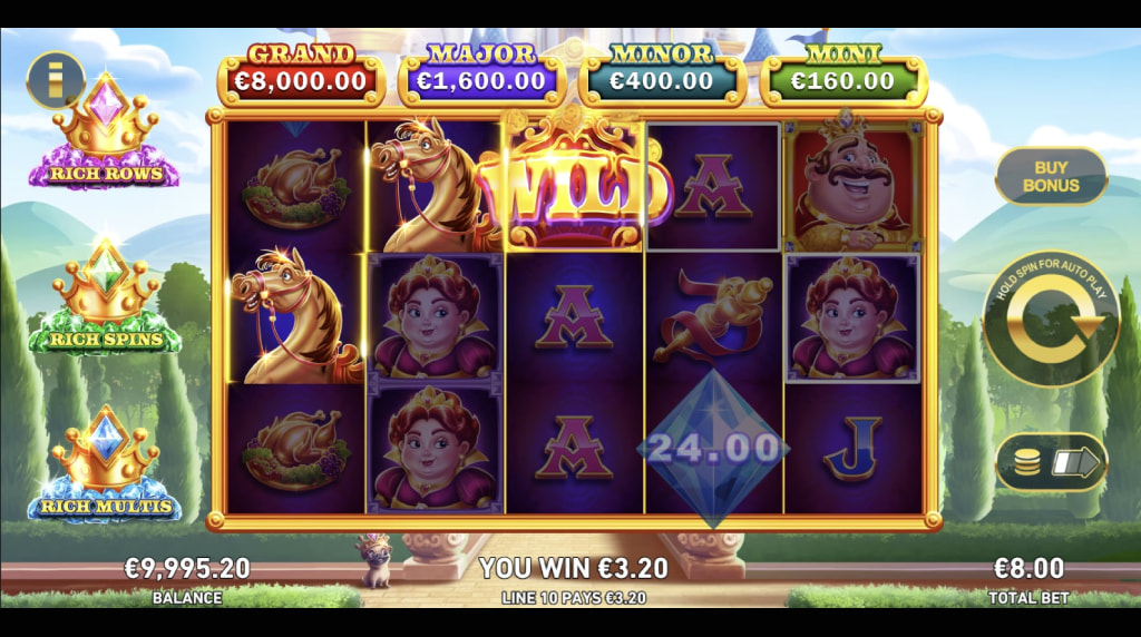Screenshot fra den Nye King Richwin Slot af Pleytech
