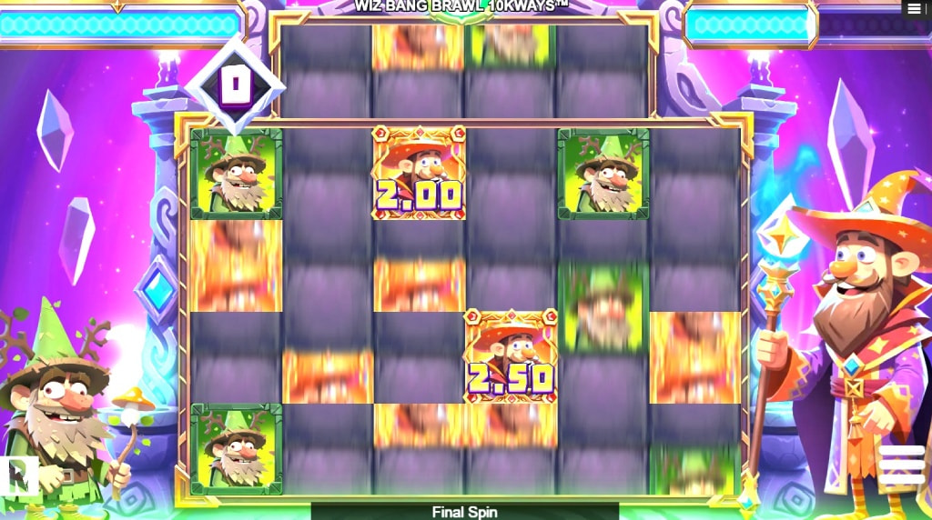 Skærmbillede af Battel Spins i Wizbang Brawl 10K