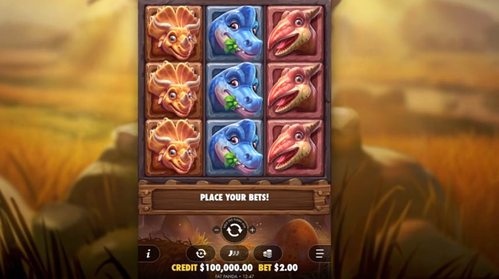 Screenshot dalla nuova slot Dino Drop di Pragmatic Play