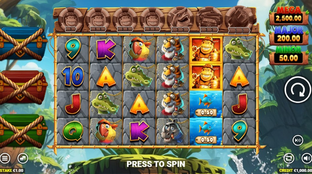 Screenshot della nuova slot King Kong Splash di Blueprint Gaming