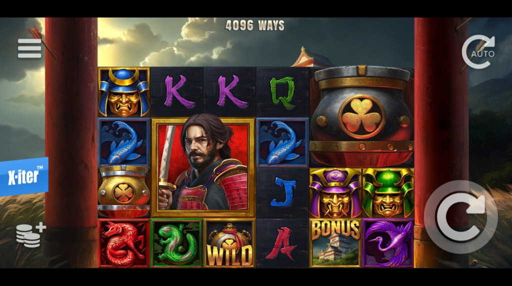 Screenshot della nuova slot Bushido Gold di ELK Studios