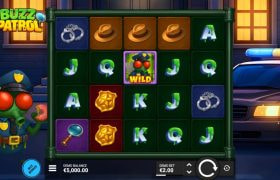 Screenshot della nuova slot Buzz Patrol di Bullshark Games