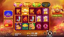 Screenshot della nuova slot Caishen’s Cash Pot di Pragmatic Play